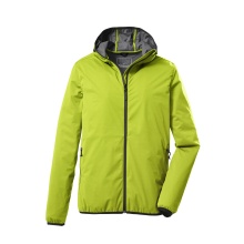 Killtec Functional Jacket KOS 60 with Hood (2-Layer Jacket, PFC-free, very light) light green Men